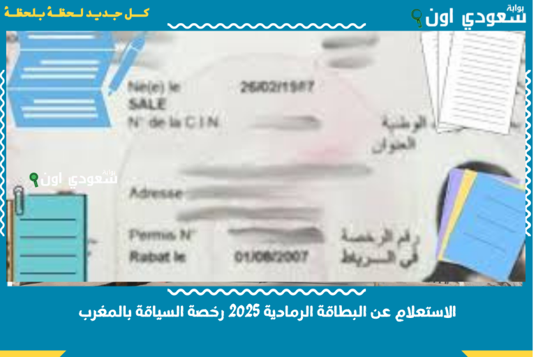 الاستعلام عن البطاقة الرمادية 2025 رخصة السياقة بالمغرب عبر الرسائل النصية وخدمات نارسا